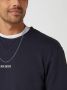 Les Deux Lens Sweatshirt Simpele Stijl Veelzijdige Crewneck Blue Heren - Thumbnail 2