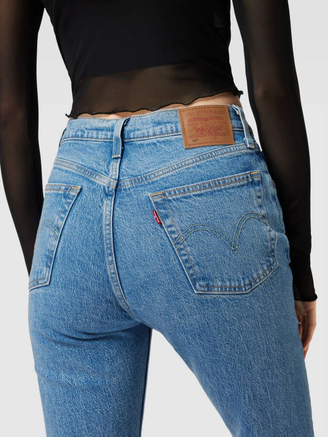 Levi's 300 Jeans met labelpatch van leer model '501 JEANS FOR WOMEN' Model '501 JEANS'