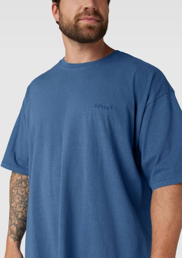 Levi s Big & Tall PLUS SIZE T-shirt in effen design met geborduurd logo