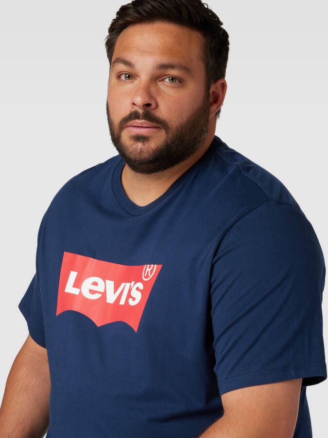 Levi s Big & Tall PLUS SIZE T-shirt met labelprint