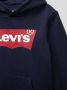 Levis Levi's Kids hoodie Batwing Screenprint met logo donkerblauw Sweater Logo 164 - Thumbnail 11