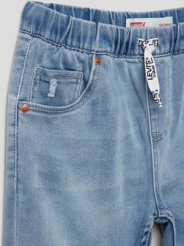 Levi s Kids Korte skinny fit jeans met labelpatch model 'DOBBY'