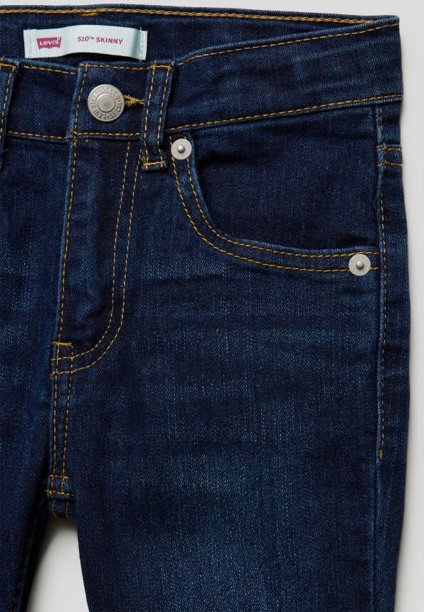 Levi s Kids Skinny fit jeans met labeldetail model '510'