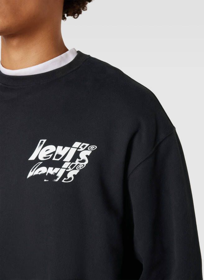 Levi's Relaxed fit sweatshirt met labelprint