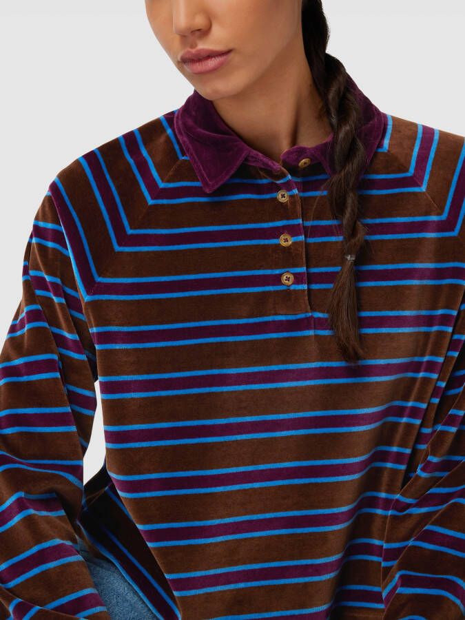 Levi's Shirt met lange mouwen en streepmotief model 'RUGBY'