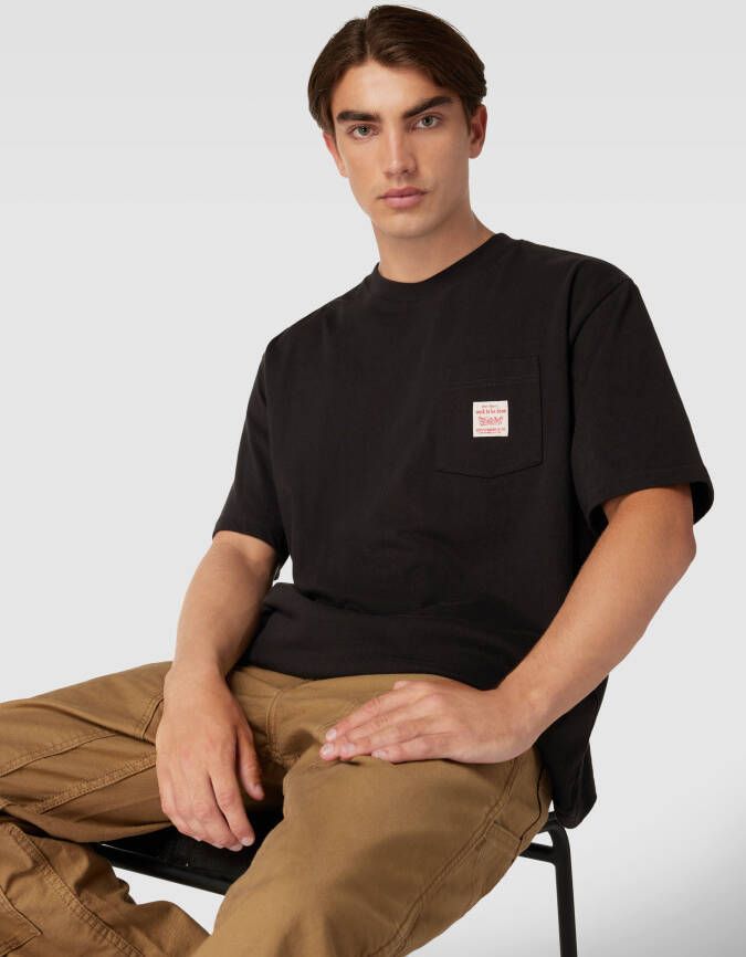 Levi's T-shirt met borstzak model 'WORKWEAR'