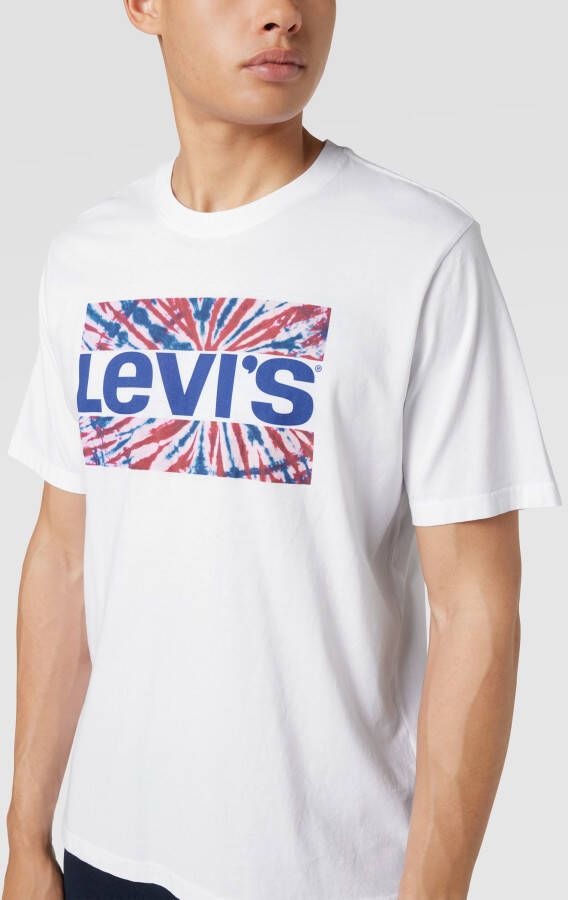 Levi's T-shirt met label- en motiefprint