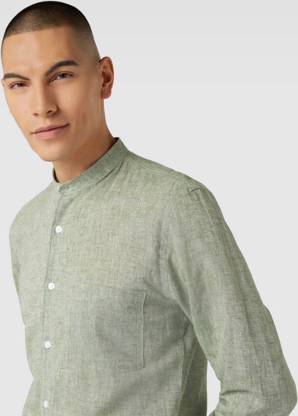 lindbergh Vrijetijdsoverhemd met maokraag