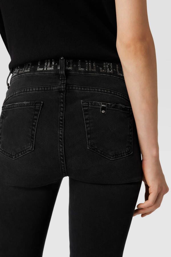 Liu Jo White Jeans met strass-steentjes model 'DIVINE'
