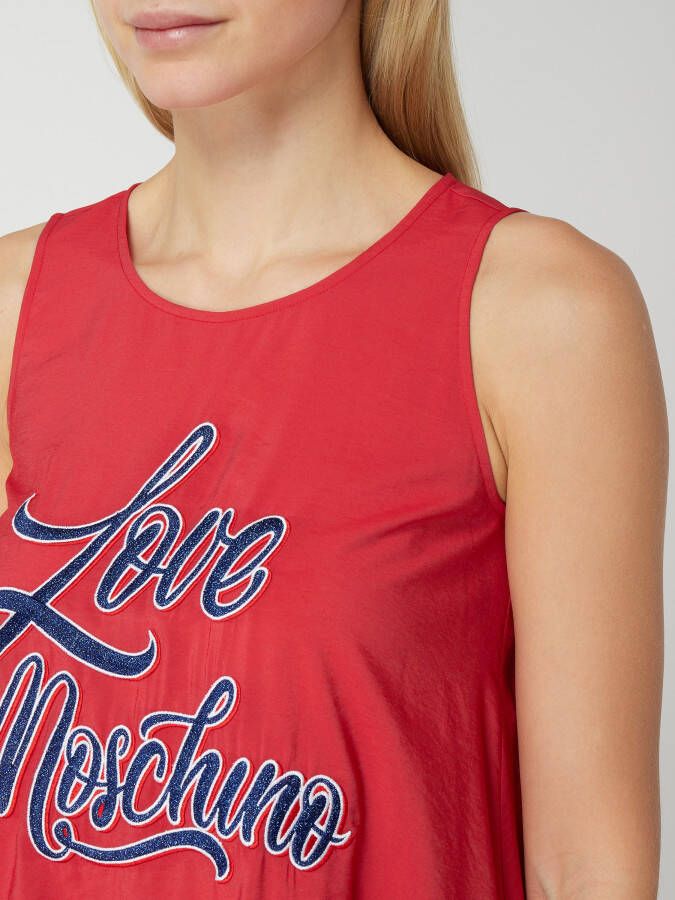 Love Moschino Jurk met geborduurd logo