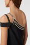 Luxuar Avondjurk met one shoulder-glitterbandjes - Thumbnail 2