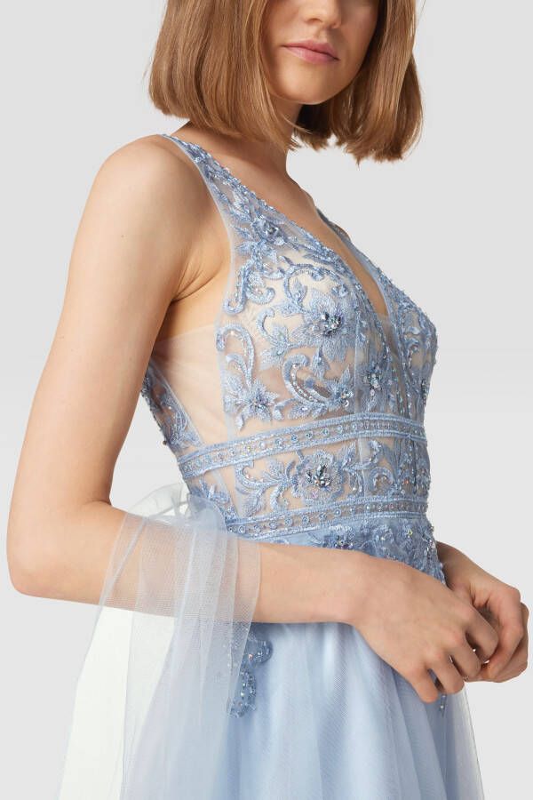 luxuar Avondjurk met strass-steentjes