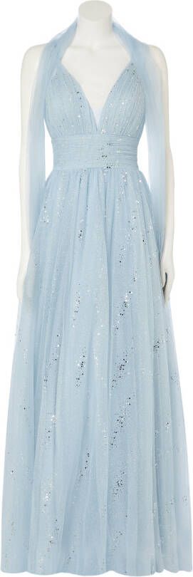 Luxuar Avondjurk van tule met pailletten