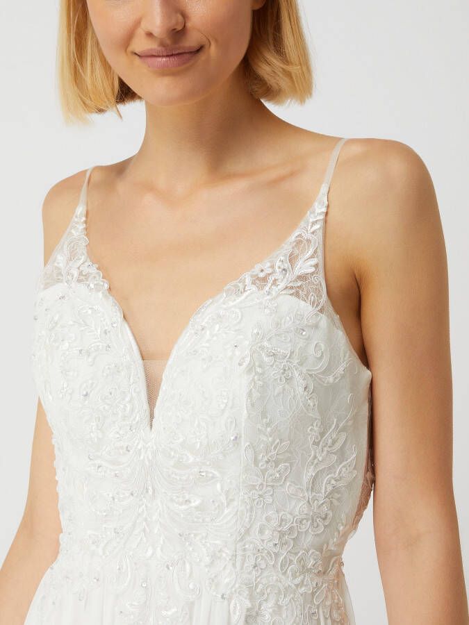 luxuar Bruidsjurk met strass-steentjes