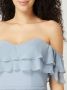 Luxuar Off shoulder-avondjurk van chiffon - Thumbnail 2