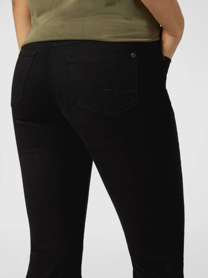 MAC Straight fit jeans met labelpatch model 'Angela'