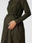 Mamalicious Knielange jurk met tailleriem model 'LIA' - Thumbnail 4