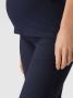 Mamalicious flared zwangerschapslegging MLROSINA met biologisch katoen donkerblauw Broek Dames Katoen (biologisch) XL - Thumbnail 4