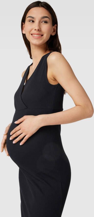 Mamalicious Zwangerschapsjurk in midilengte in fijnriblook model 'EMILY'