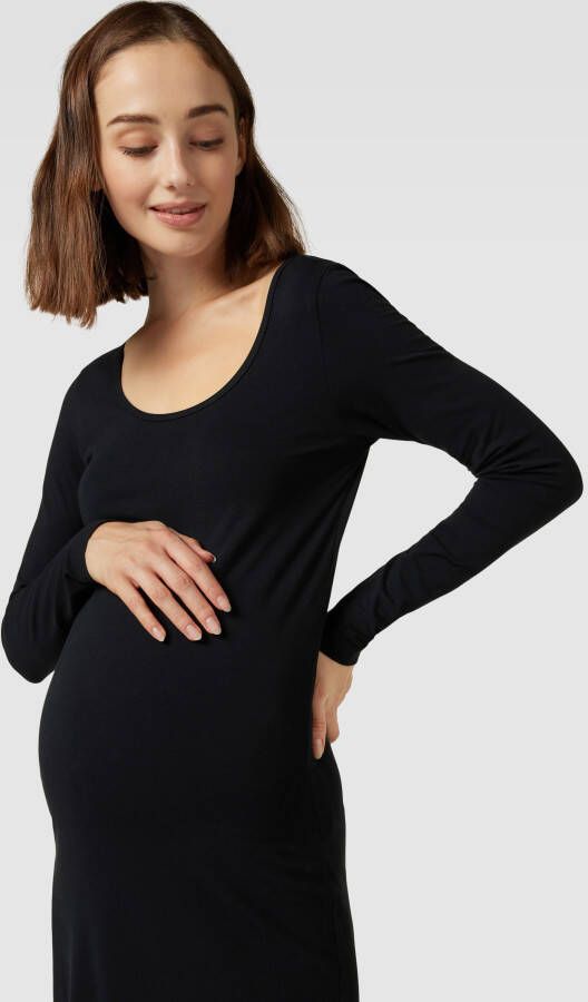 Mamalicious Zwangerschapsjurk in midilengte met boothals model 'MIA'
