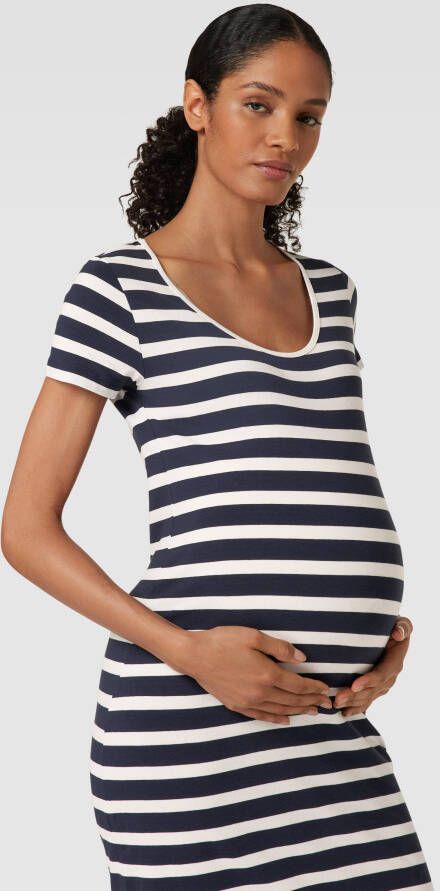 Mamalicious Zwangerschapsjurk met streepmotief model 'MIA'