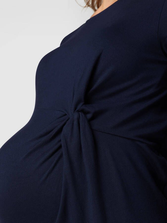 Mamalicious Zwangerschapsshirt met lange mouwen en drapering - Foto 2