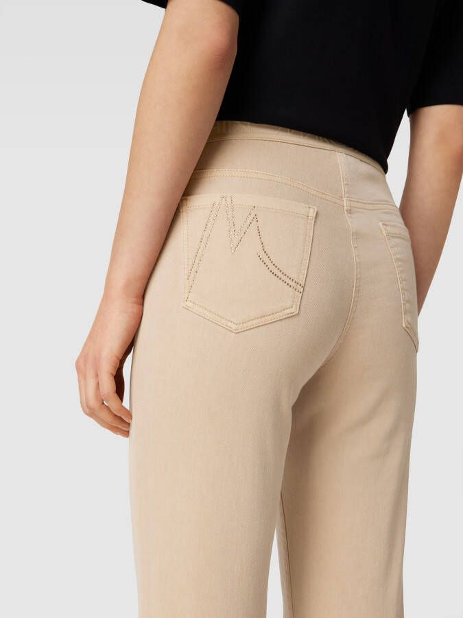 Marc Cain Slim fit jeans met elastische band met logo model 'SIENA'