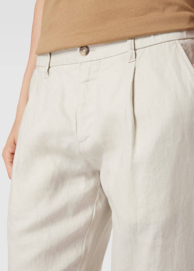 Marc O'Polo Linnen broek met steekzakken model 'Osby'