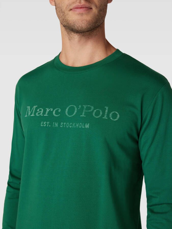 Marc O'Polo Shirt met lange mouwen van biologisch katoen