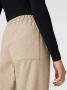 Marc O'Polo Jogging Style Tapered Leg Broek Beige Dames - Thumbnail 3