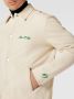Marc O'Polo regular fit overshirt linen white - Thumbnail 4
