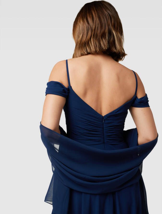 Mascara Avondjurk in cold shoulder-design