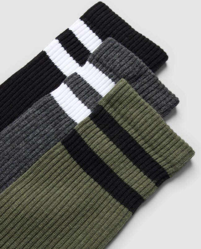 MCNEAL Sokken met contraststrepen in een set van 3 paar