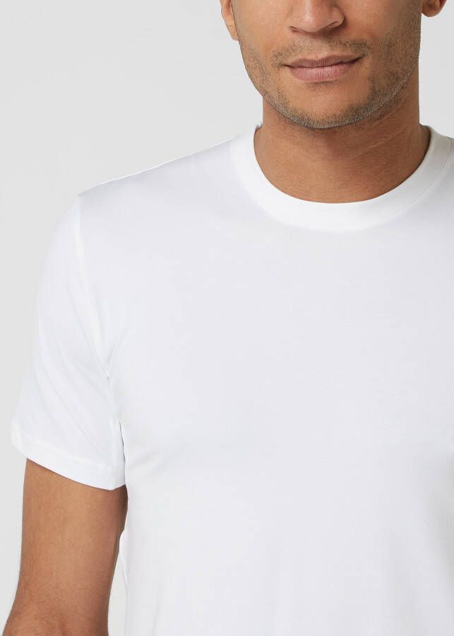 Mey Slim fit T-shirt met siernaden vochtregulerend - Foto 2