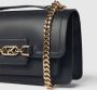 Michael Kors Kleine Zwarte Crossbody Tas met Gouden Details Black Dames - Thumbnail 8