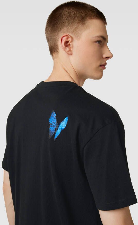 Upscale by Mister Tee Le Papillon Oversize Tee T-shirts Kleding black maat: XS beschikbare maaten:XS S M L XL - Foto 2