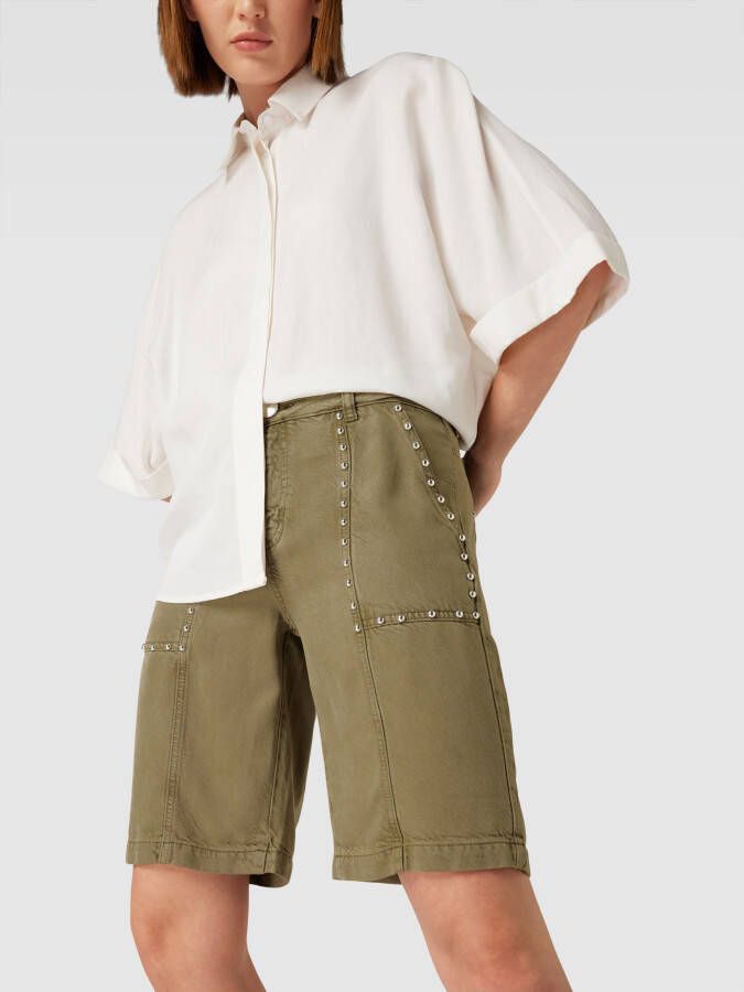 MOS MOSH Korte jeans met siergarnering model 'BIANCHE'