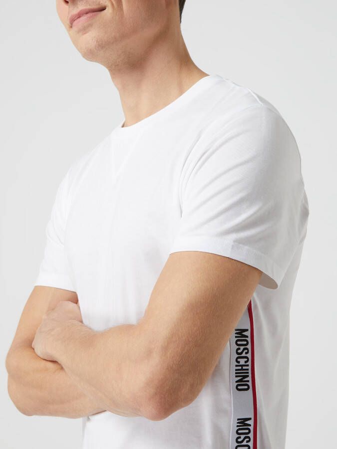 Moschino Swim + Underwear T-shirt met logo - Foto 2