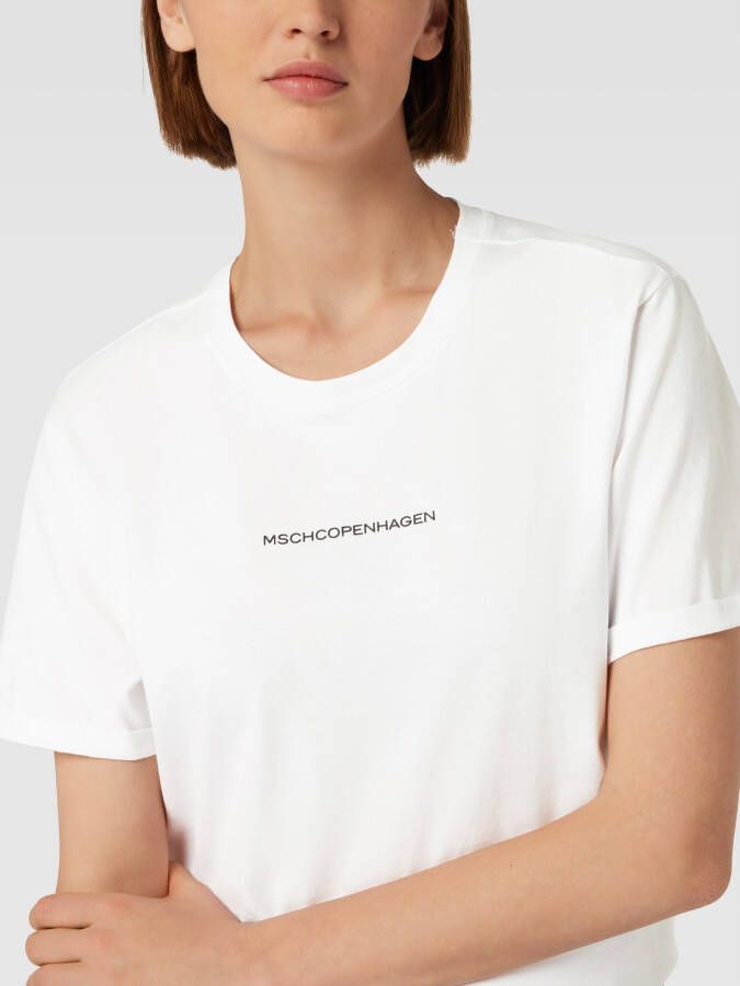 MSCH Copenhagen T-shirt met vaste mouwomslag model 'Terina' - Foto 2