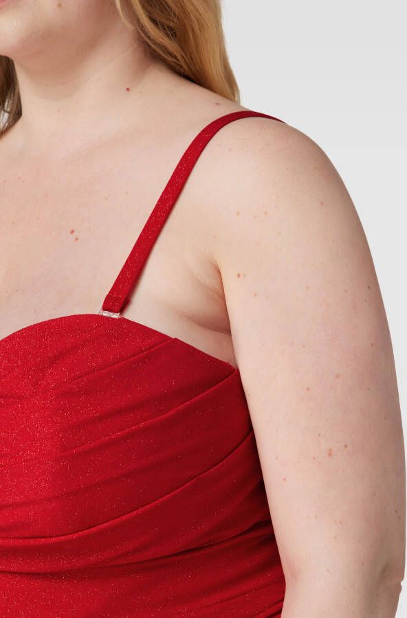 My Mascara Curves PLUS SIZE avondjurk met plooien - Foto 2