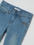 Name it KIDS slim fit jeans NKMTHEO light denim Blauw Jongens Viscose Effen 140 - Thumbnail 2