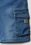 Name it MINI cargo short NMMBEN medium blue denim Korte broek Blauw Jongens Stretchdenim 110 - Thumbnail 1