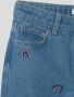 Name it MINI mom jeans met all over print medium blue denim Blauw Meisjes Stretchdenim 92 - Thumbnail 1