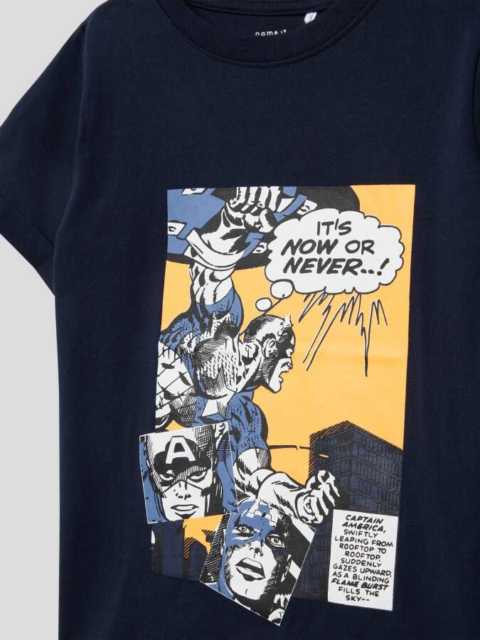 name it T-shirt met Marvel -print