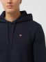 Napapijri Regular Katoenmix Navy Blauwe Hoodie met Logo Blue Heren - Thumbnail 4