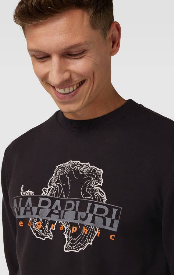 Napapijri Sweatshirt met labelprint