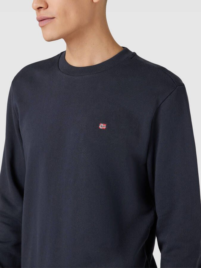 Napapijri Sweatshirt met logodetail model 'BALI CREW SUM 2'