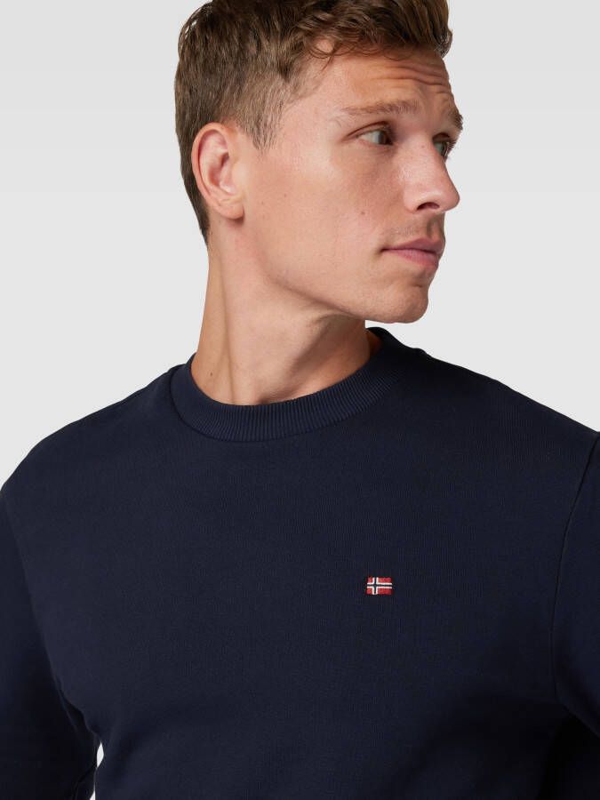 Napapijri Sweatshirt met logodetail model 'balis'