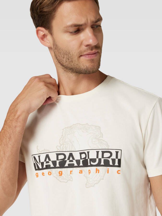Napapijri T-shirt met labelprint