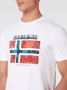 Napapijri Korte mouw T-shirt voor mannen White Heren - Thumbnail 3
